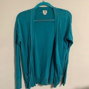 Teal cardigan
